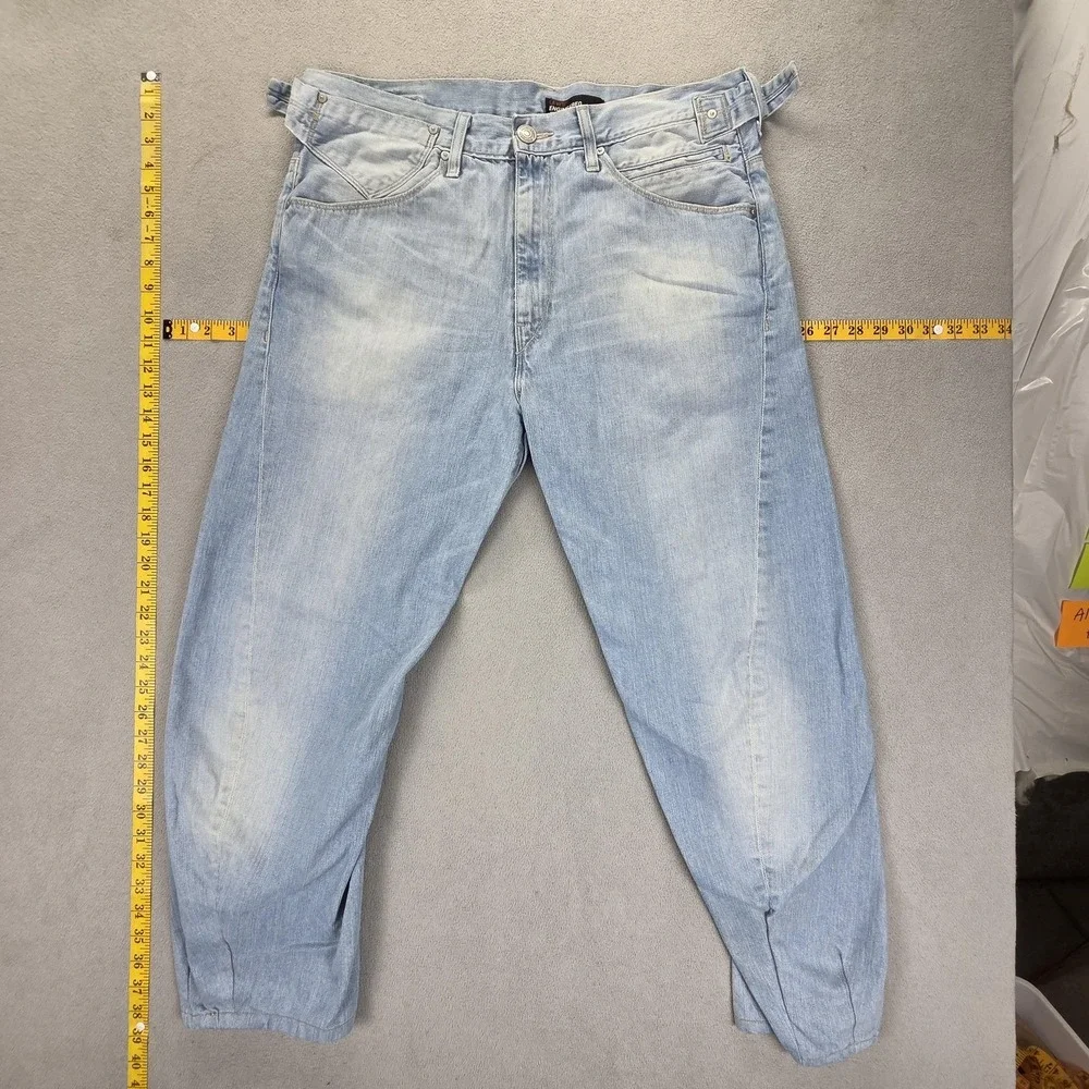 VTG Levis Engineered Jeans Mens Blue Cinch Back Twisted Fits 34x28